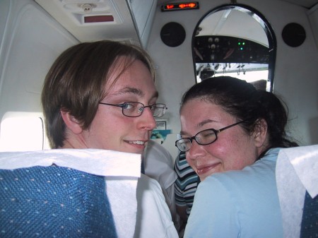 Newly-married Tim and Gennie Henry in Chalk's N2969 enroute from Bimini to Ft. Lauderdale on November 13th, 2005