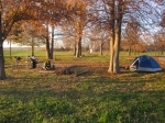 Camp set up at Reelfoot Lake, TN 11/27/09
