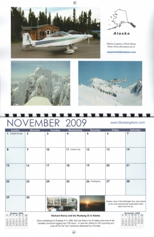 Mustang Aeronautics calendar - November 2009