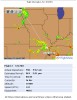 Deviating through an area of thunderstorms