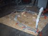 Canopy frame prior to welding