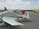 Parked at Qubec airport