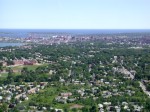 Descending into Portland, Maine